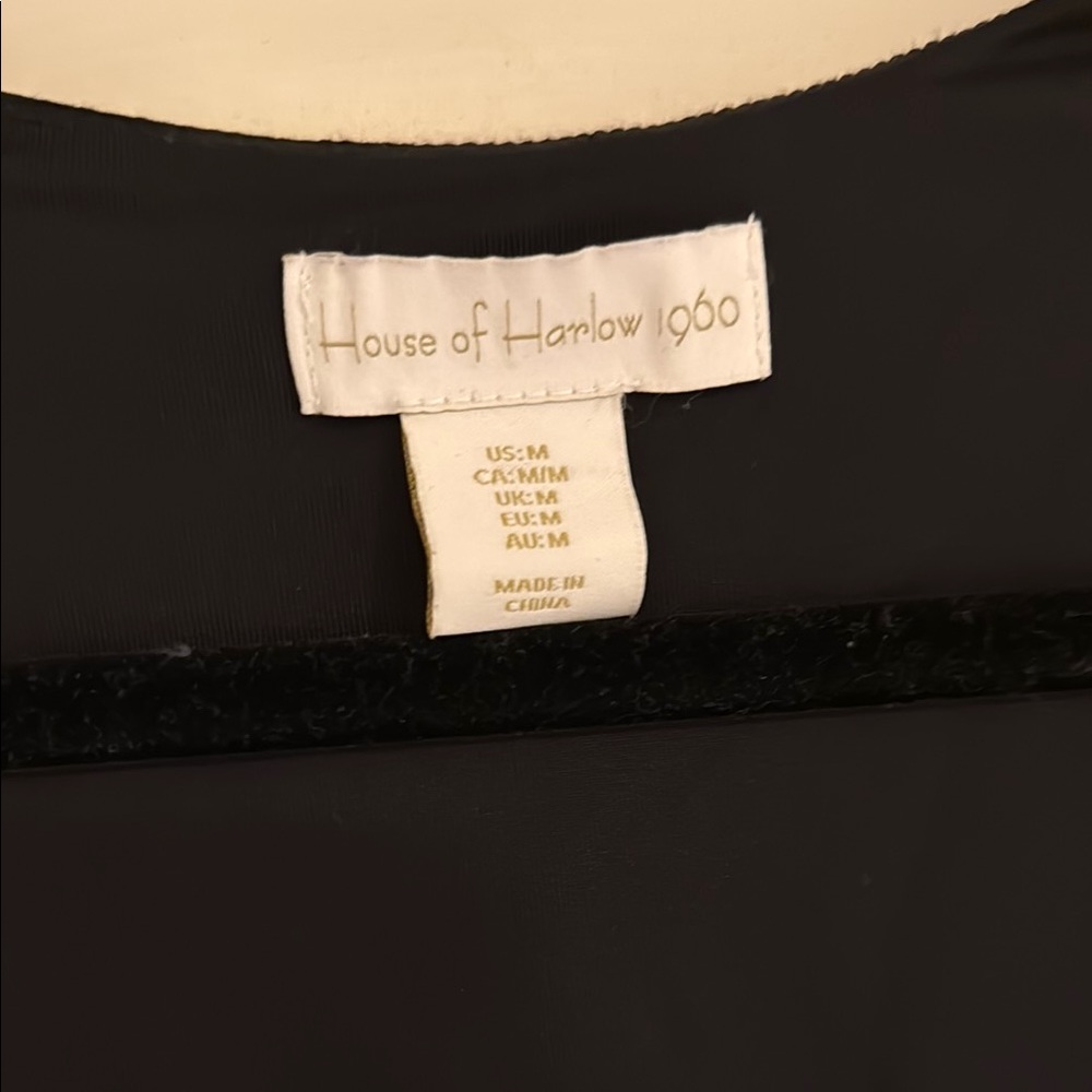 House of Harlow 1960 Black Bodysuit